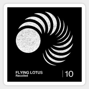 Flying Lotus / Minimalist Graphic Artwork Design Magnet